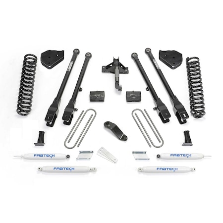 Fabtech 4IN 4LINK SYS W/COILS & PERF SHKS 17-20 FORD F250/F350 4WD DIESEL K2216
